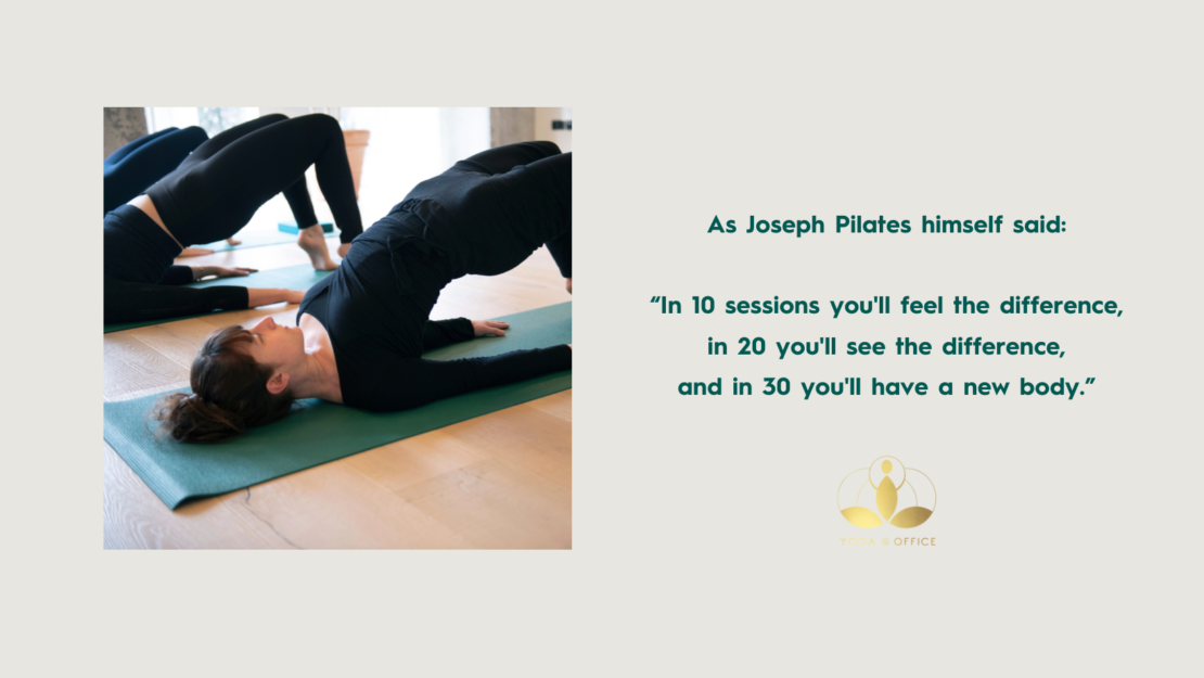 Pilates au travail - cours de Pilates au bureau - Pilates op het kantoor - Pilates at work